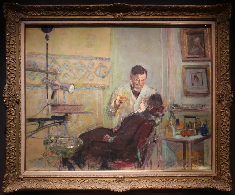 Diş Hekimi George Viau'nun muayenehanesinde - Édouard Vuillard