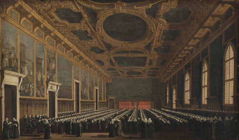 Doge ve Büyük Konsey Salonu'nda - Canaletto