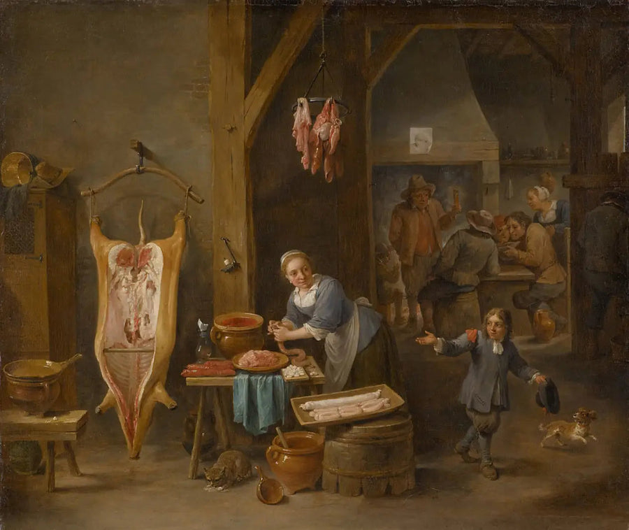 Sosis üreticisi - David Teniers le Jeune