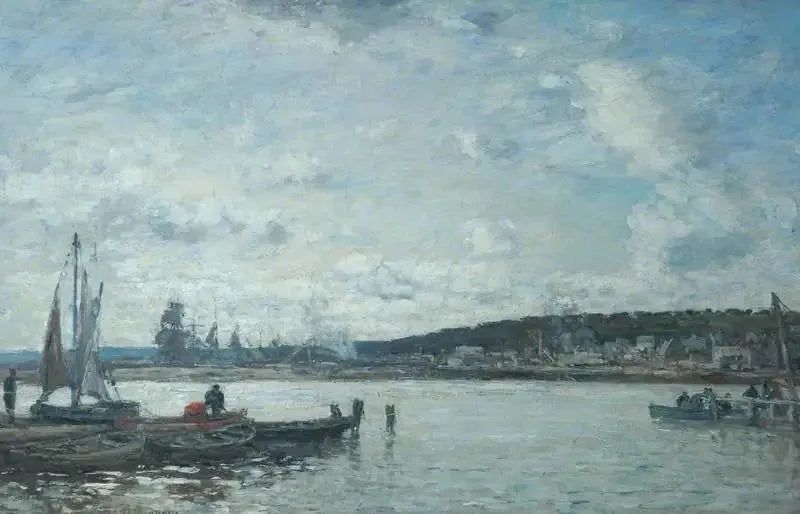 Deauville'deki Feribot - Eugène Boudin