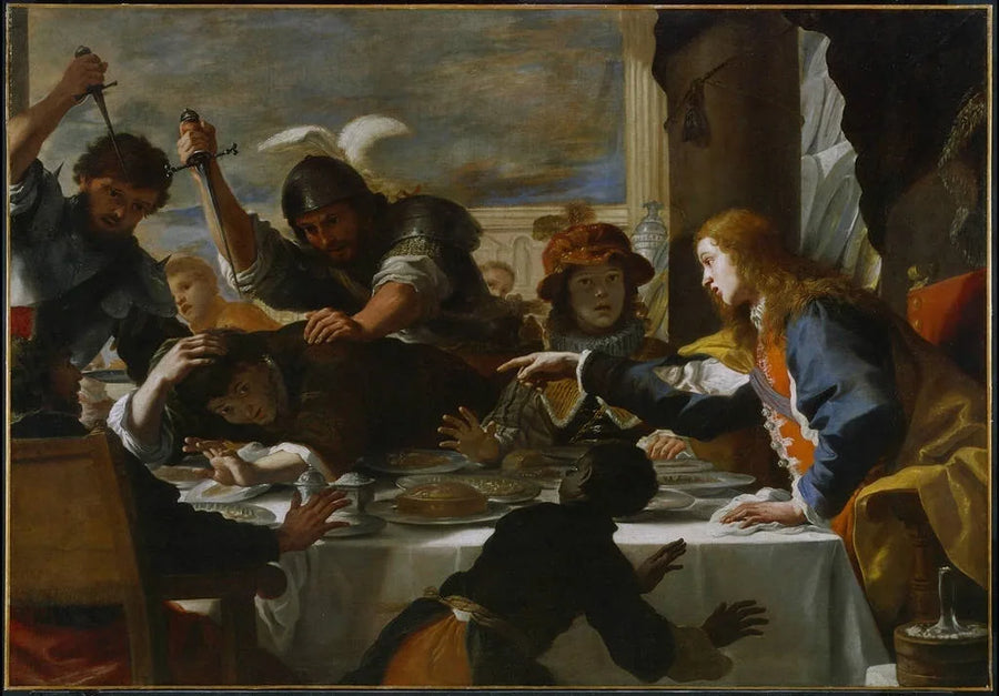 Absalom'un Ziyafeti - Mattia Preti