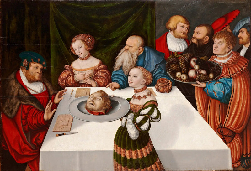 Hérode'un Yemeği - Lucas Cranach the Elder