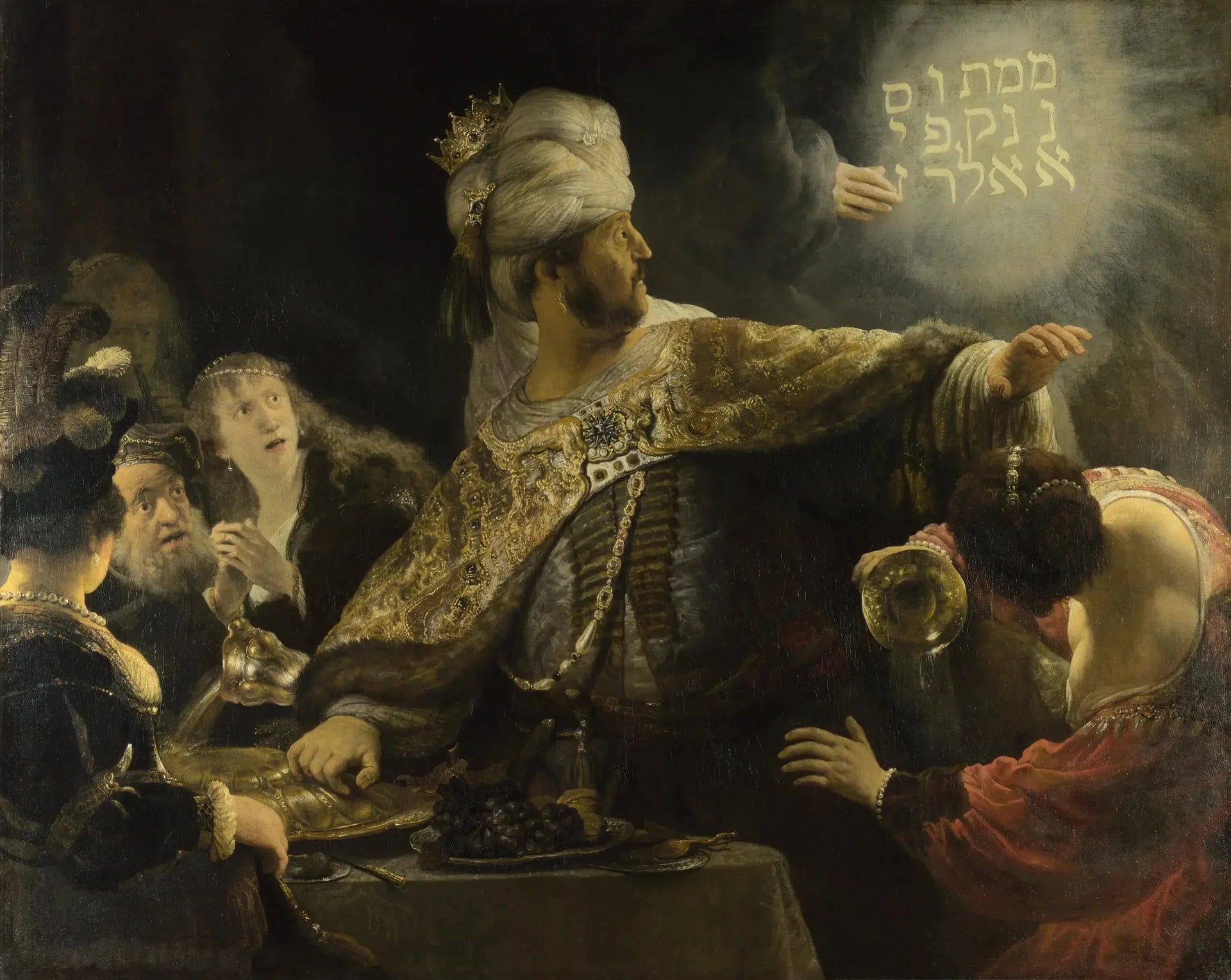 Le Festin de Balthazar - Rembrandt image 1 reproduction artisanale de tableau