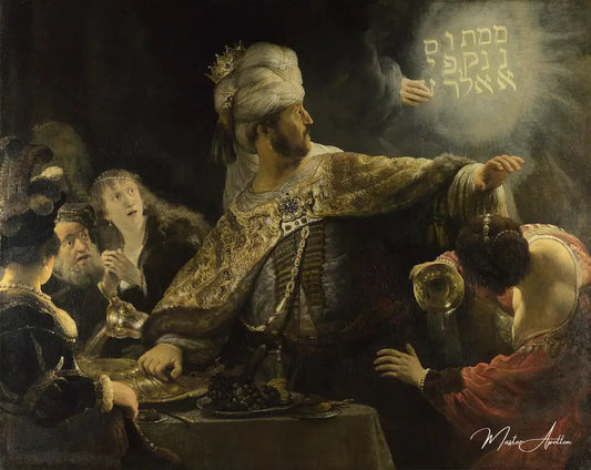 Le Festin de Balthazar - Rembrandt van Rijn - Reproductions de tableaux et peintures haut de gamme