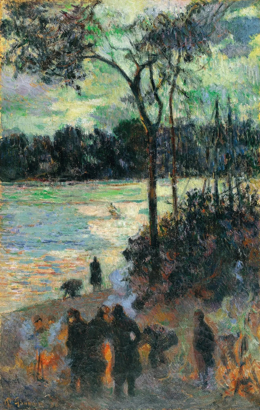 Su Kenarındaki Ateş - Paul Gauguin