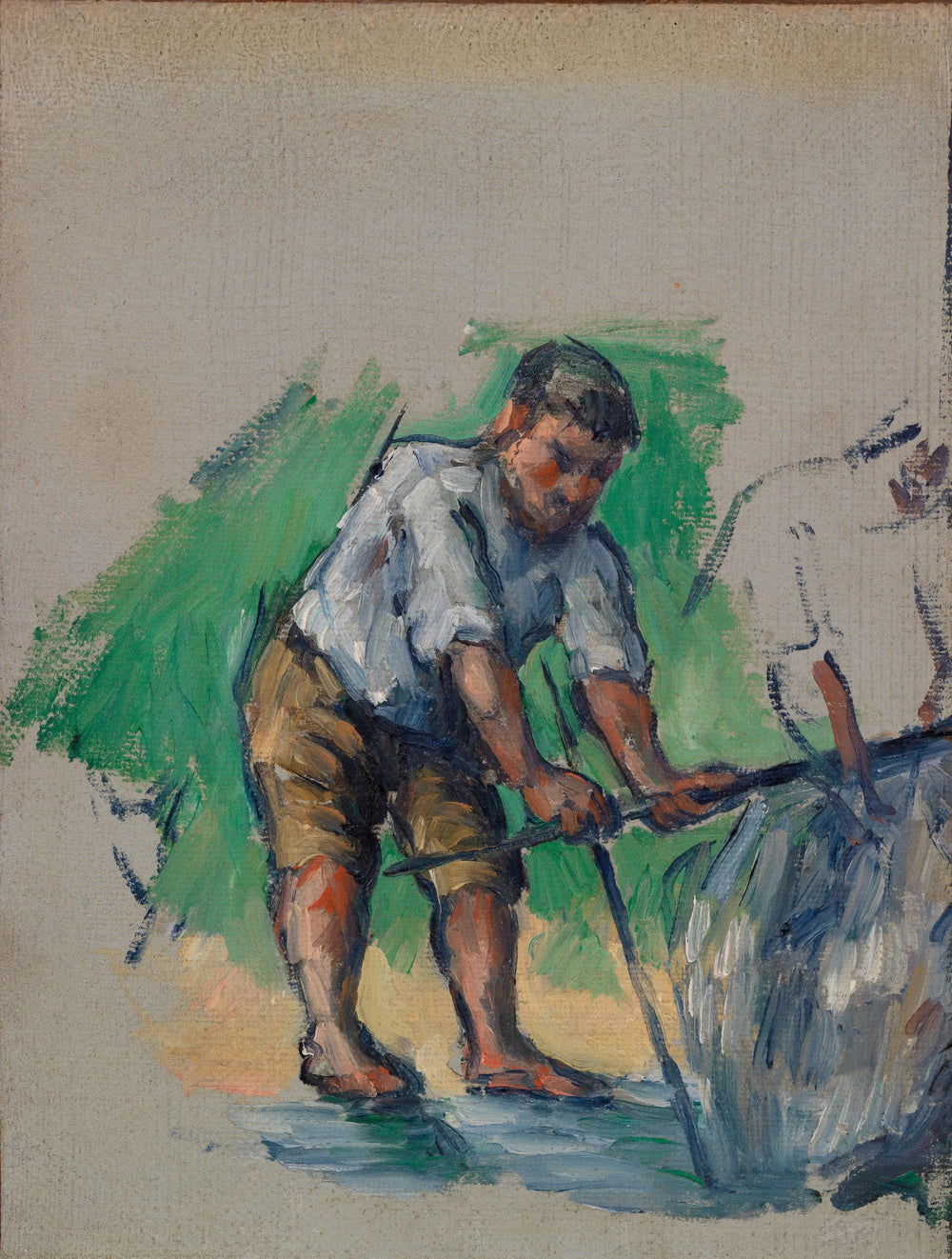 Le Foreur - Paul Cézanne image 1 copie peinte à la main à l’huile
