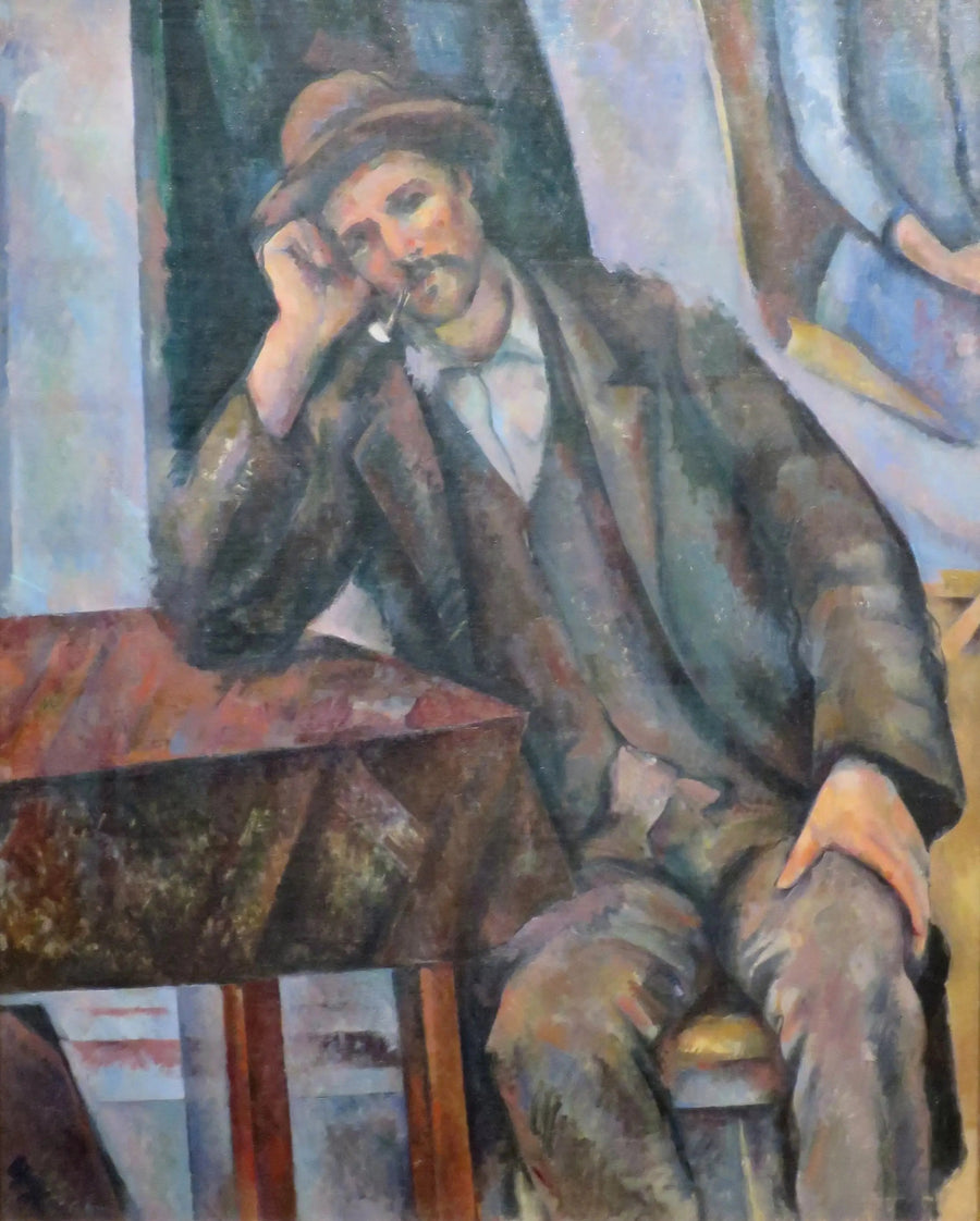 Pipo İçen Adam Dirsek Dayamış - Paul Cézanne