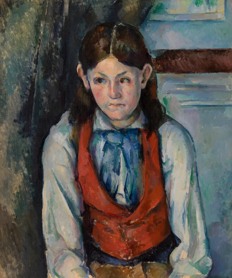 Kırmızı Yelekli Çocuk - Paul Cézanne