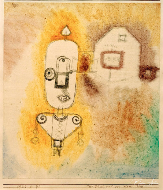 Le gardien devant sa maison - Paul Klee - Reproductions de tableaux et peintures haut de gamme