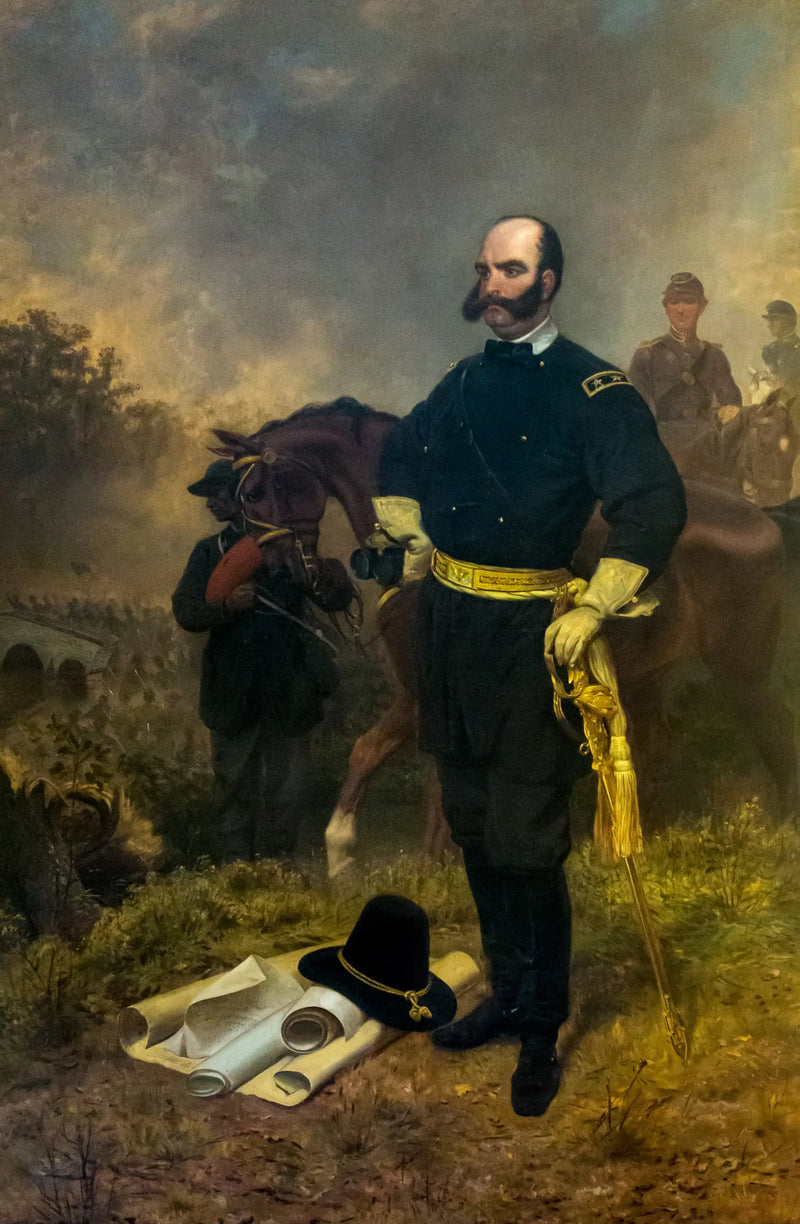 Antietam'daki General Ambrose Burnside - Emanuel Leutze