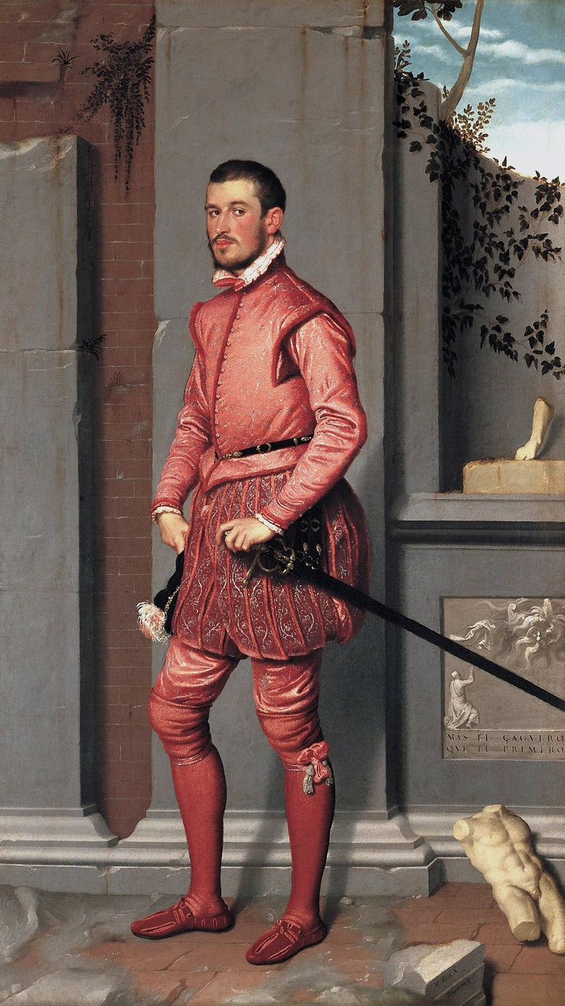 Güzel Adam Pembe Renkli - Giovanni Battista Moroni