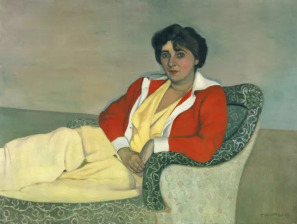 Le gilet rouge - Félix Vallotton - Alpha Reproduction