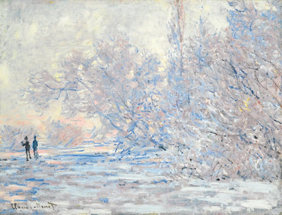 Reproduction du tableau « Le givre à Giverny - Claude Monet » par Alpha Reproduction en peinture à l’huile