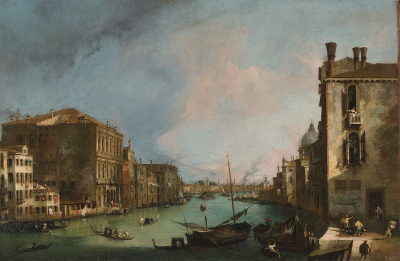Rialto Köprüsü ile Büyük Kanal - Canaletto