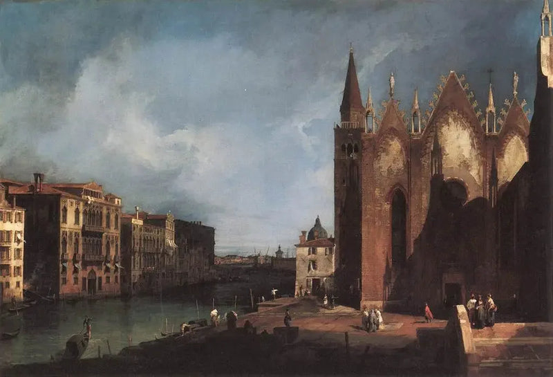 Santa Maria della Carità Büyük Kanalı San Marco Körfezi'ne doğru - Canaletto