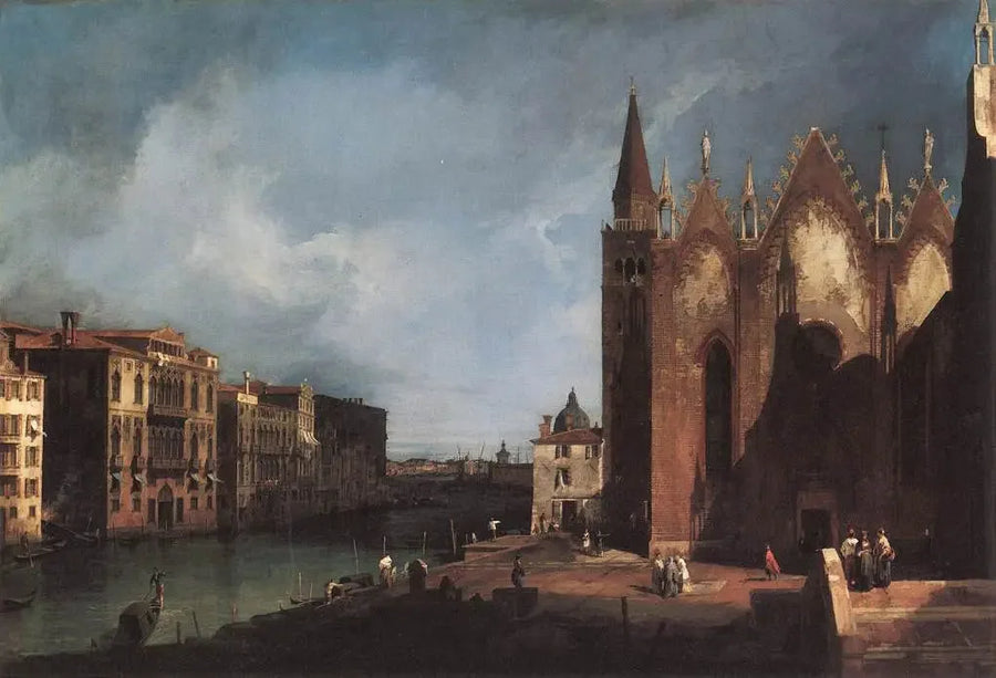 Santa Maria della Carità Büyük Kanalı San Marco Körfezi'ne doğru - Canaletto