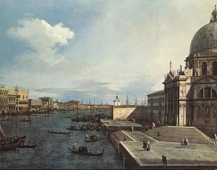 Salute Kilisesi'nden Büyük Kanal - Canaletto