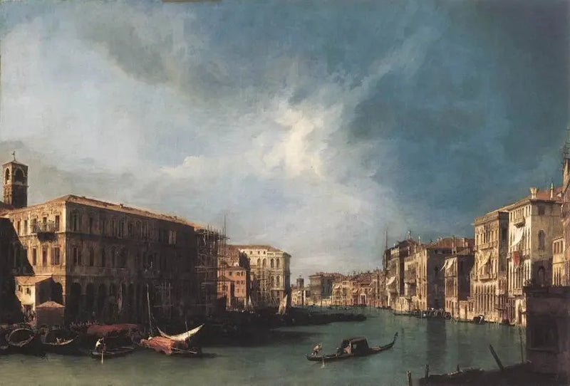 Rialto'dan Kuzey'e Büyük Kanal - Canaletto