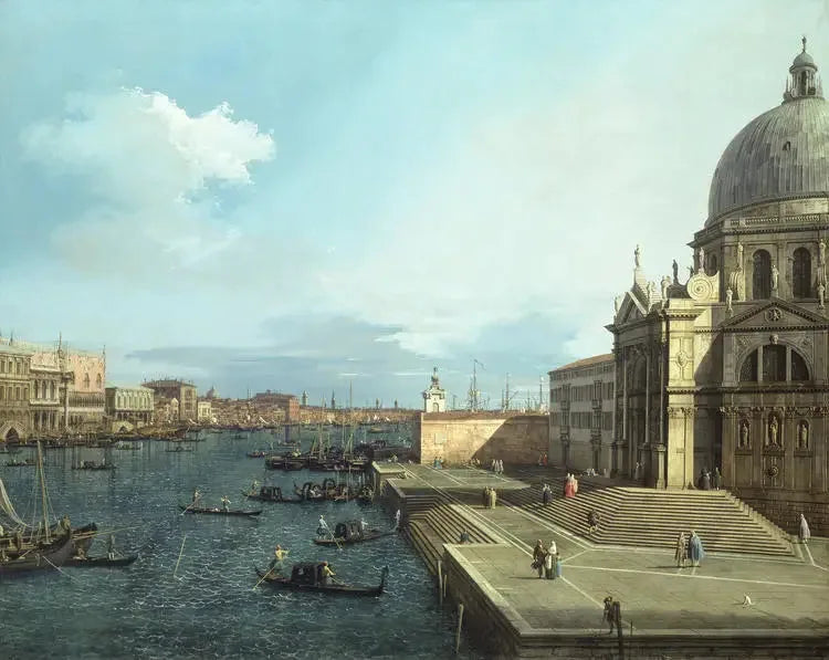 Büyük Kanal ve Santa Maria della Salute - Canaletto