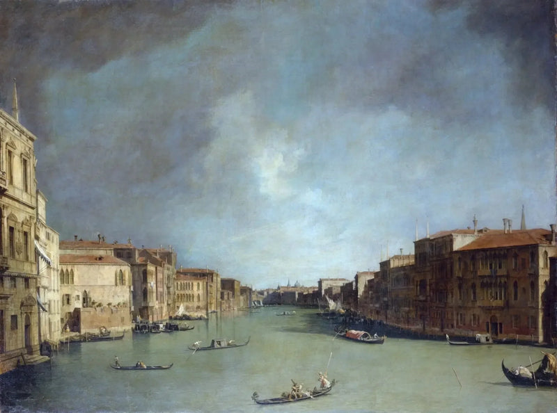 Büyük Kanal, Palazzo Balbi yönünde - Canaletto