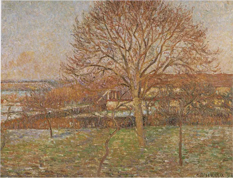 Büyük Ceviz, beyaz jöle, Éragny - Camille Pissarro