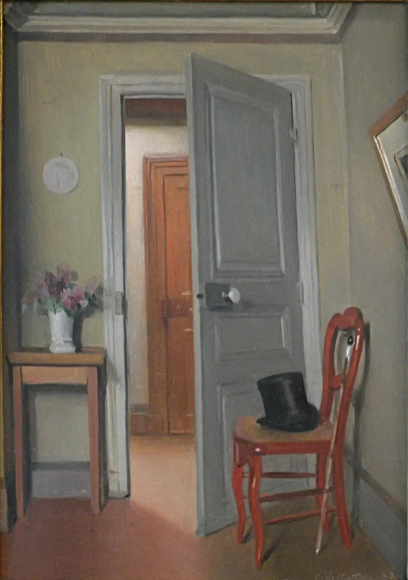 Üst şapka, iç - Félix Vallotton