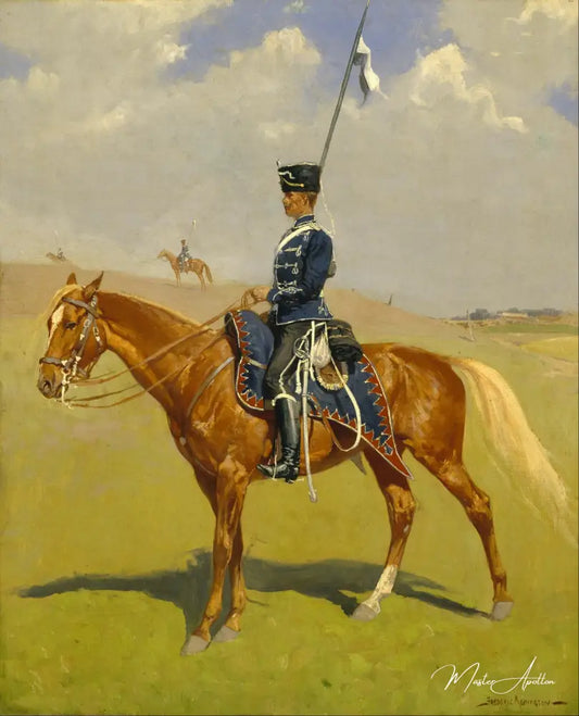 Le Hussard - Frederic Remington - Reproductions de tableaux et peintures haut de gamme