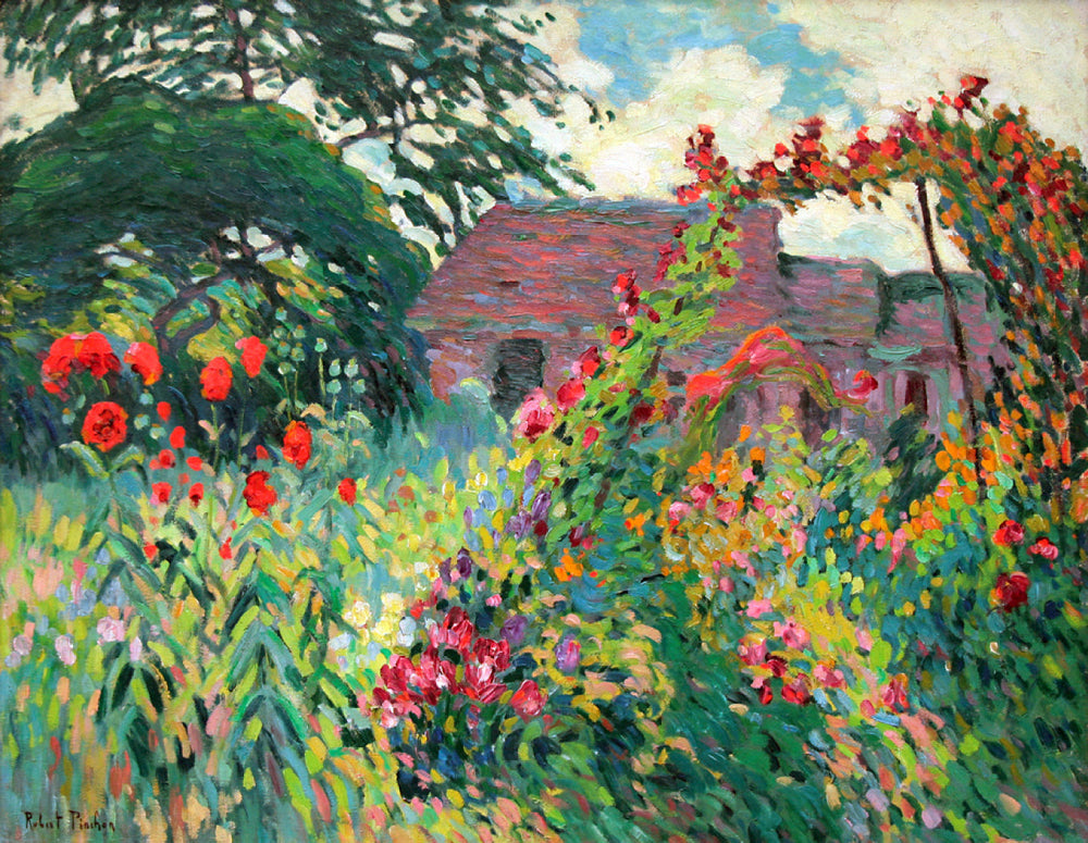 Le jardin aux pavots - Robert Antoine Pinchon - Alpha Reproduction