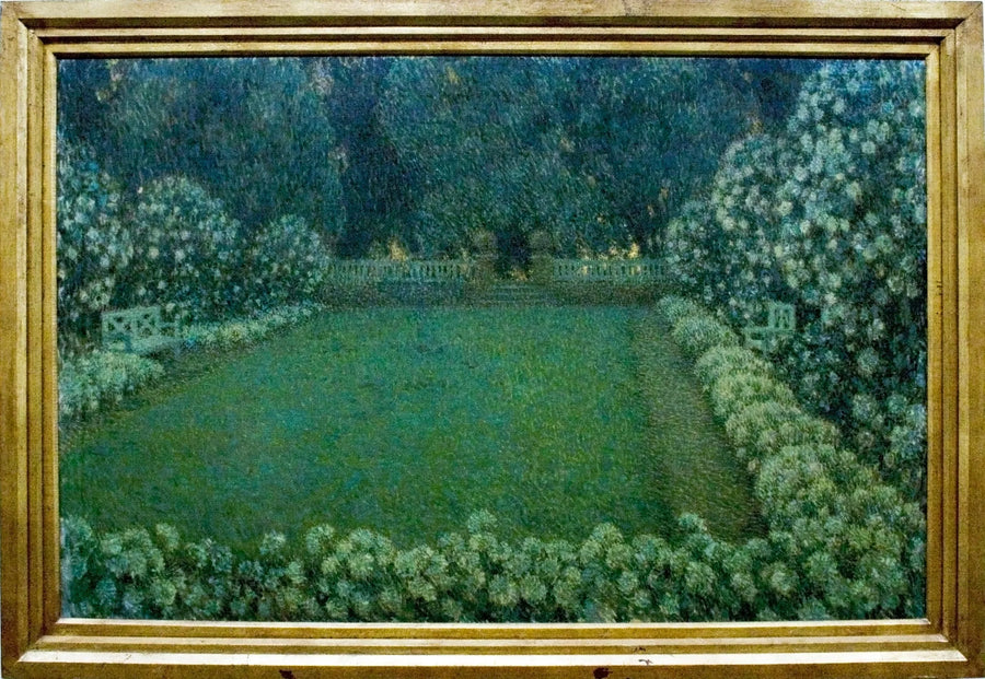 Beyaz Bahçe Gün Batımında - Henri Le Sidaner