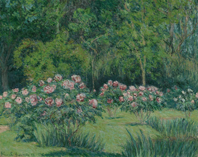 Giverny Bahçesi - Blanche Hoschede Monet