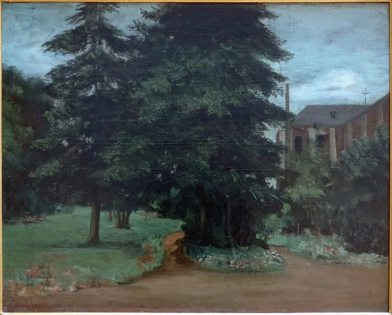 Loos-lez-Lille Manastırı Bahçesi - Gustave Courbet