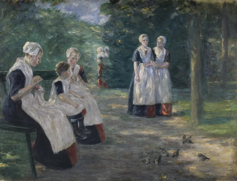 Amsterdam Belediyesi Yetimhanesi Bahçesi - Max Liebermann
