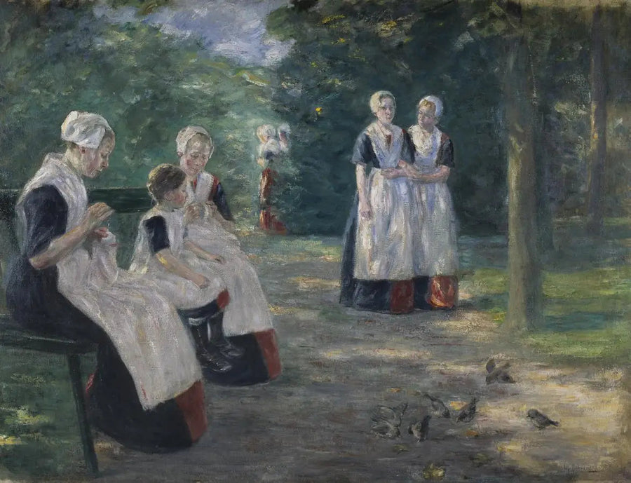 Amsterdam Belediyesi Yetimhanesi Bahçesi - Max Liebermann
