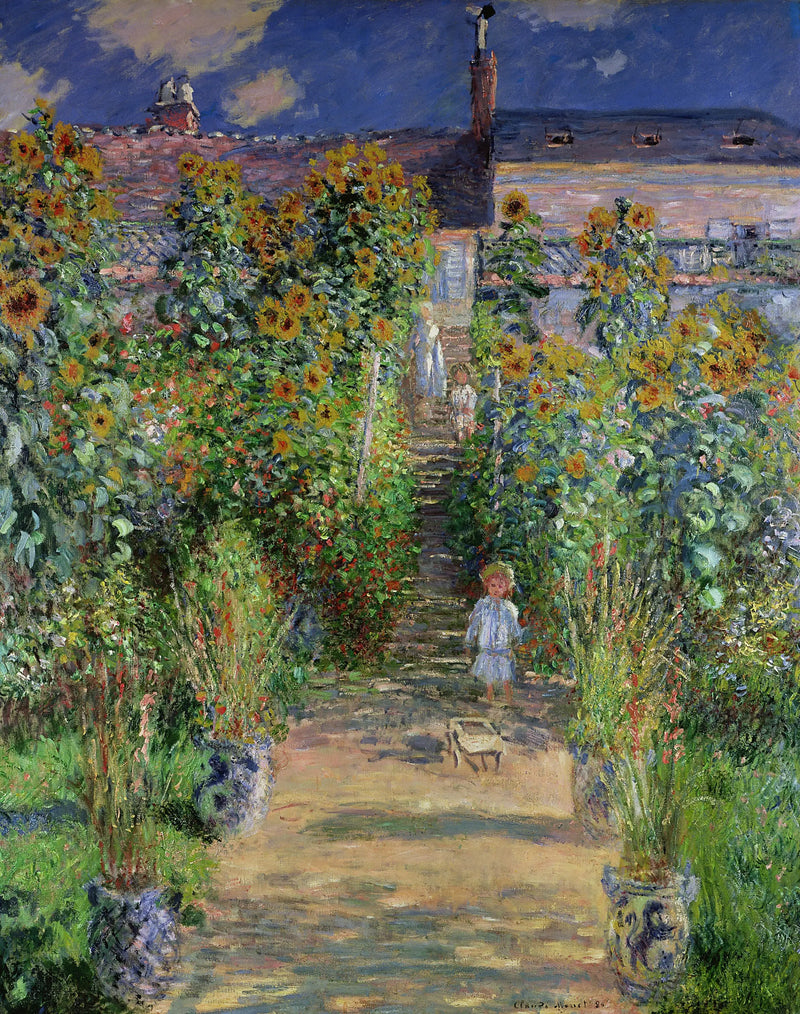 Monet'in Vétheuil'deki Bahçesi - Claude Monet