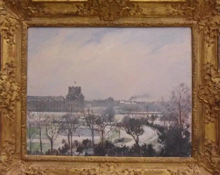 Tuileries Bahçesi, kar etkisi - Camille Pissarro