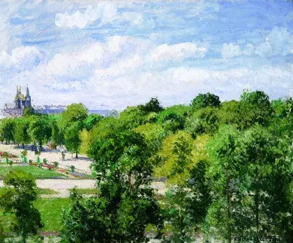 Tuileries Bahçesi, yaz - Camille Pissarro