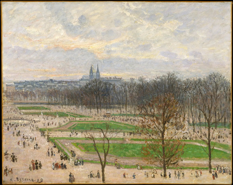 Tuileries Bahçesi bir kış öğleden sonrası - Camille Pissarro