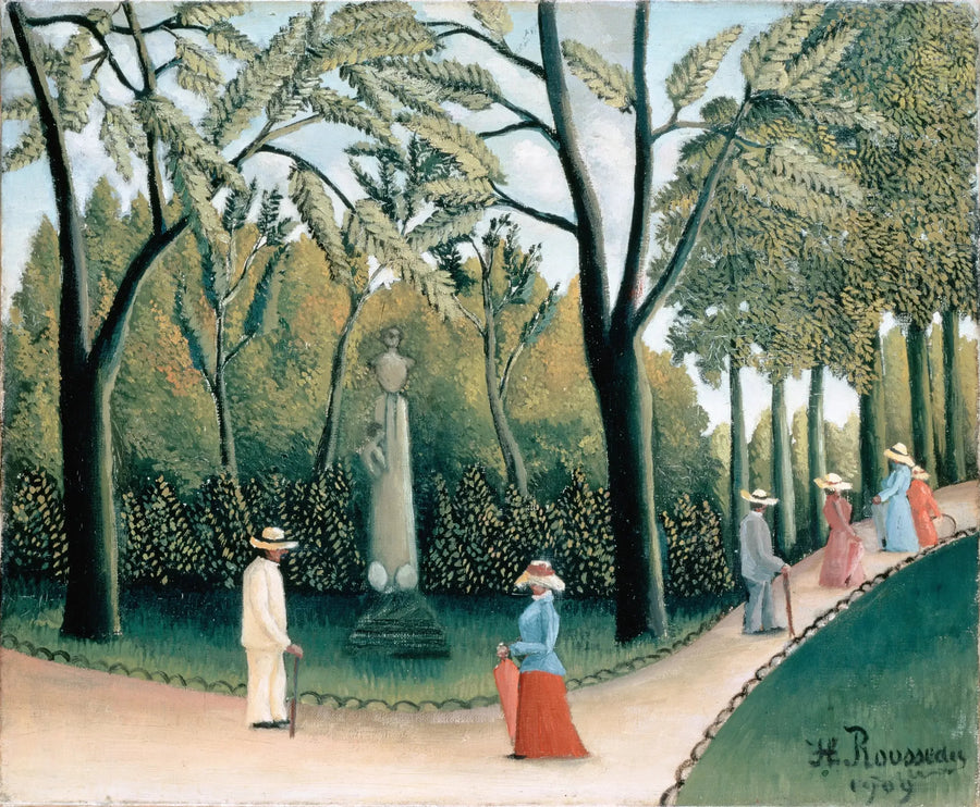Luxembourg Bahçesi. Chopin Anıtı - Henri Rousseau