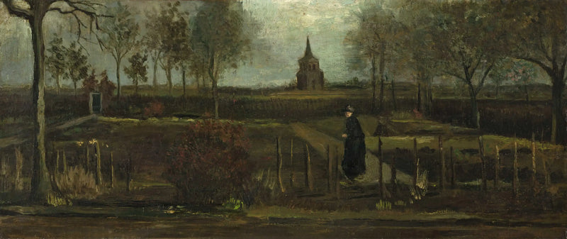 Nuenen Rahip Evi Bahçesi İlkbaharda - Vincent van Gogh
