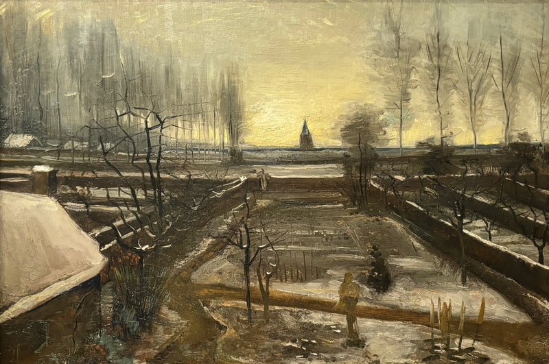 Nuenen Rahip Evi Bahçesi Kar Altında - Vincent van Gogh