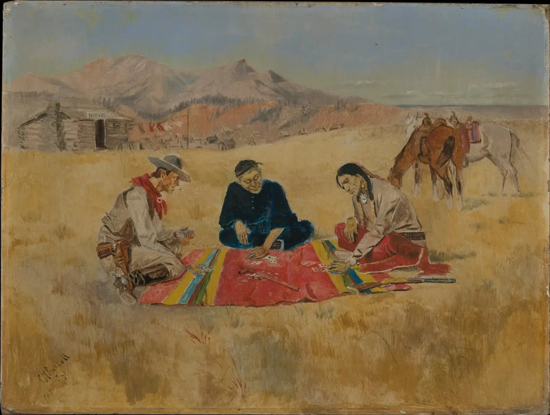 poker takımı - Charles Marion Russell