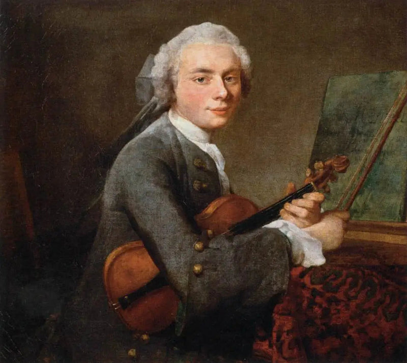 Genç Adam ve Keman - Jean Simeón Chardin