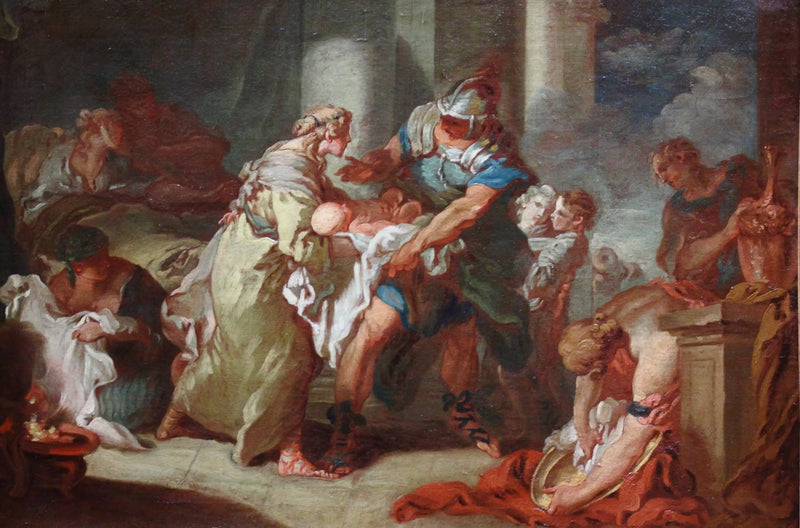 Genç Pyrrhus kurtarıldı mı? - François Boucher