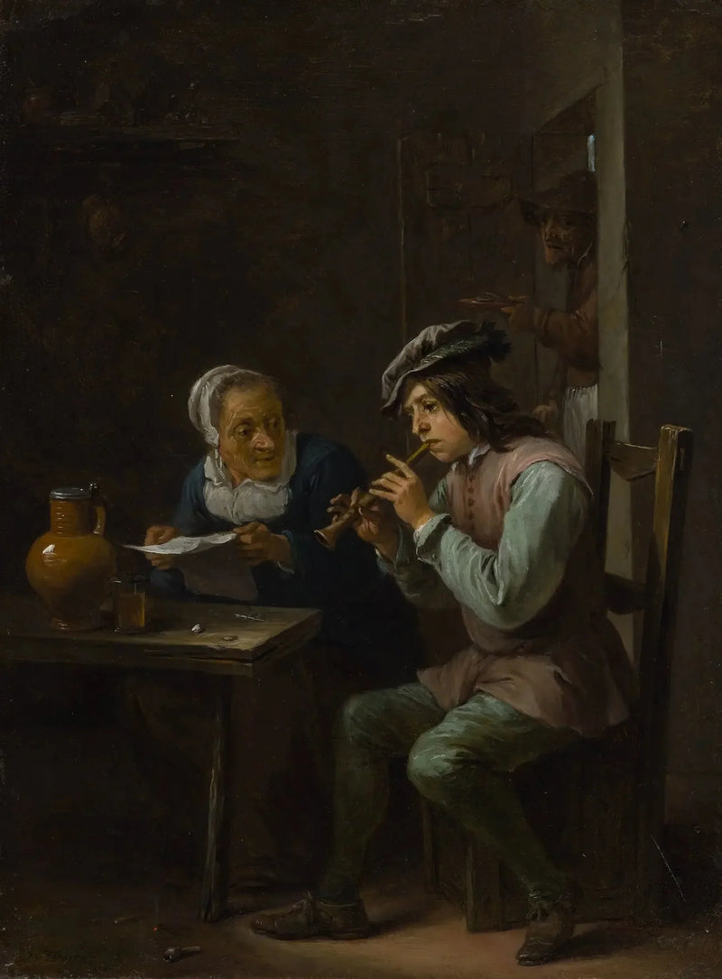 Flütçü - David Teniers genç