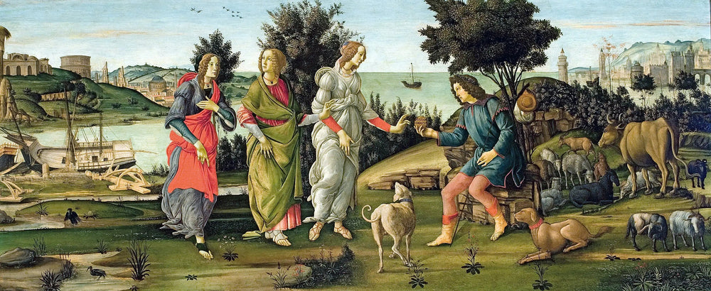 Le Jugement de Pâris - Sandro Botticelli image 1 reproduction artisanale de tableau