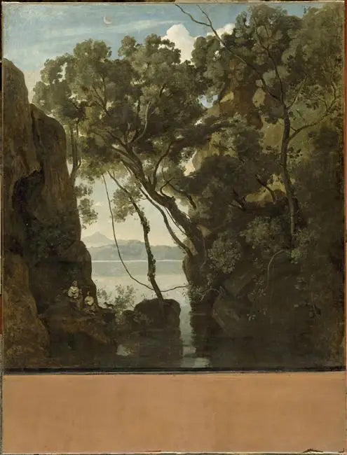 Nemi Gölü - Jean-Baptiste Camille Corot
