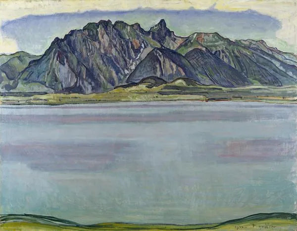 Thun Gölü ve Stockhorn Dağları - Ferdinand Hodler