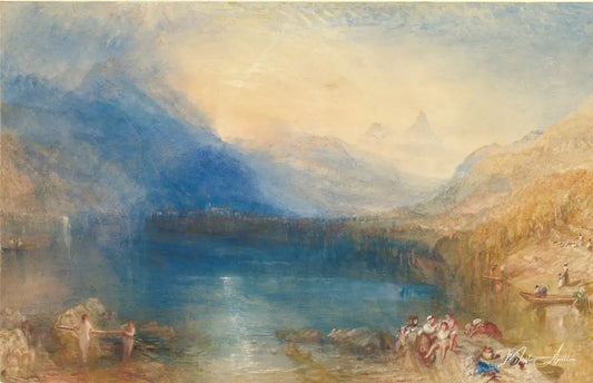 Le Lac Zug - William Turner - Reproductions de tableaux et peintures haut de gamme