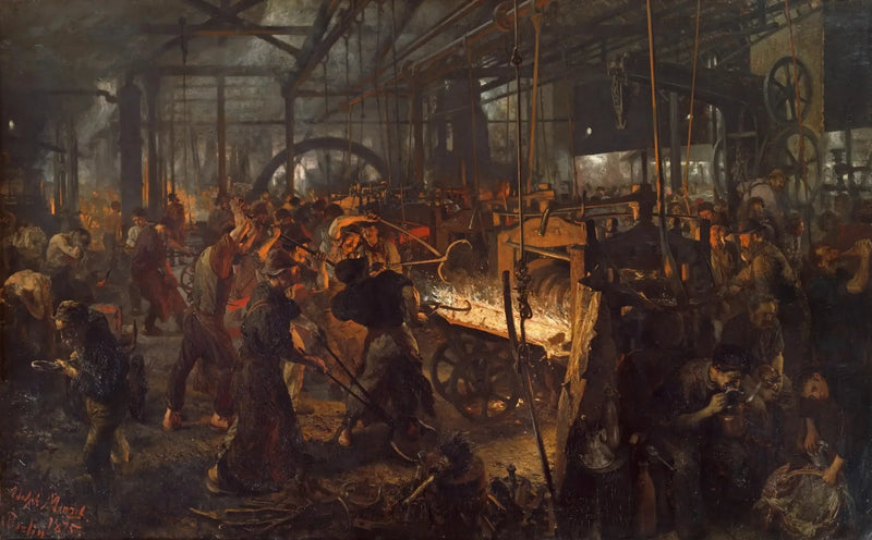 Demir Rulo Makinesi - Adolph von Menzel