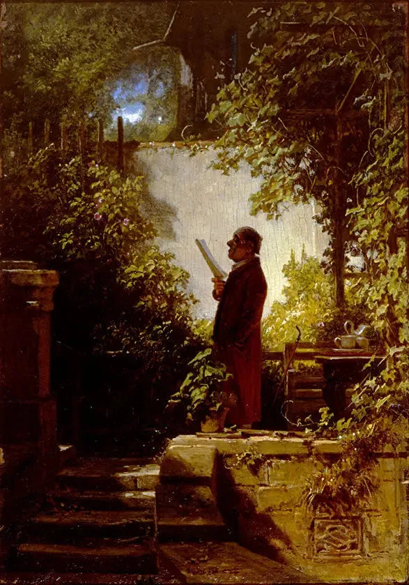 Bahçedeki Gazete Okuyucu - Carl Spitzweg